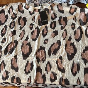 Leopard Print Short sleeve Top